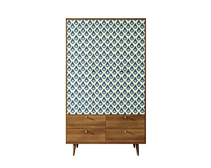 красивый Шкаф трехстворчатый "Berber" принт 13 арт BB02/Print_13