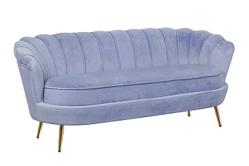 Трехместный диван ракушка для гостиниц Pearl Triple Blue в интернет-магазине