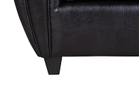 купить красивое Кресло кожаное широкое Flog черное в интернет-магазине