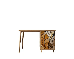 заказать Стол рабочий "Berber" принт 08 с одной тумбой арт BB31/Print_08