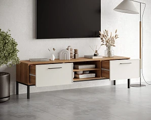 купить красивый Комод "Nicole" с нишей низкий под TV NR27 в интернет-магазине