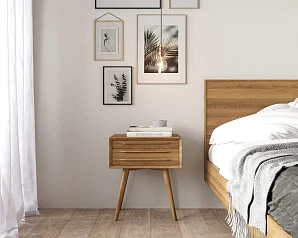 заказать стильные Тумба для прихожей в Скандинавском стиле "Bruni" с тремя ящиками