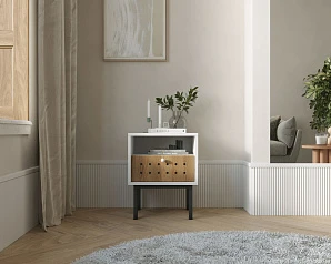 красивые Тумбочка с ящиком KOTO арт KT01 Белый на заказ