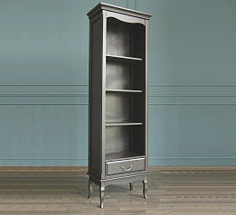 купить красивый Стеллаж "Leontina Black" узкий арт GS27BLK в интернет-магазине