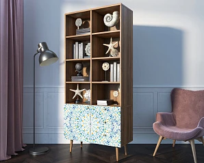 купить стильный Стеллаж на комоде "Berber" принт 46 арт BB44/Print_46 в интернет-магазине