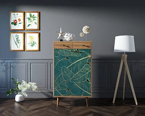 купить Комод "Berber" два ящика и дверки 41 принт арт BB46/Print_41 в интернет-магазине