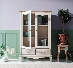 купить красивый Шкаф "Leontina" для посуды низкий с ящиками арт ST9355/2