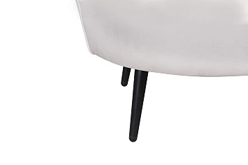 Диван ракушка Pearl Double Beige на черных ножках в интернет-магазине