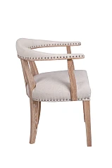 Мягкий стул с подлокотниками Tanner Beige в интерьере