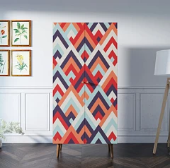 купить красивые Шкаф малый двухстворчатый "Berber" принт 2 арт BB08/Print_02 в интернет-магазине