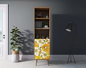 заказать Стеллаж с ящиками "Berber" принт 47 арт BB45/Print_47 в интернет-магазине