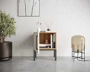 купить стильные Тумбочка с дверкой "Nicole" NLN08 Белый