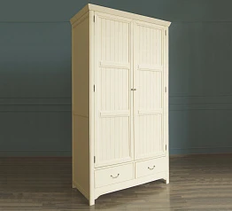 Бежeвый двухстворчатый шкаф "Olivia"   арт GA2004C