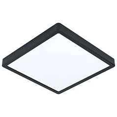 заказать 99245 Светодиодный накладной светильник FUEVA 5, 20W (LED), 285х285, H28, 2300lm, 3000K, сталь, черный в интернет-магазине