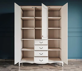 купить Шкаф Leontina для одежды с ящиками арт ST9327/34 в интернет-магазине