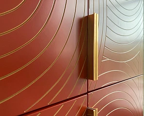 купить Комод под TV с четыремя дверками "Line" R21/red в интернет-магазине