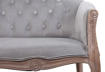 Двухместный дизайнерский диван Kandy Double Grey Velvet на заказ в интернет-магазине