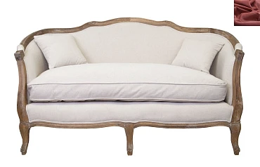 купить красивые Диван ампир Darcy 2 цвет красный в интернет-магазине