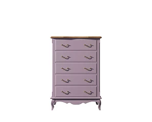 купить стильный Комод Leontina Lavanda на пять ящиков вертикальный арт ST9342L