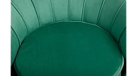 заказать Низкое кресло ракушка Pearl Green V2 на черных ножках