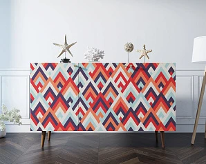 фото Комод "Berber" три дверки 2 принт арт BB01/Print_02 в интерьере