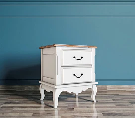 Прикроватная тумба leontina на два ящика арт ST9302/2 в интерьере
