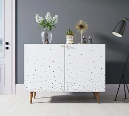Комод "Berber" две дверки 15 принт арт BB04/Print_15 в интерьере