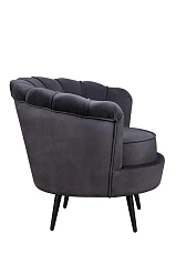 Низкое кресло ракушка Pearl черный V2 на заказ в интернет-магазине