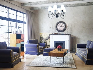 заказать Комплект гостиной с диваном и двумя креслами арт mrl-04 в интернет-магазине