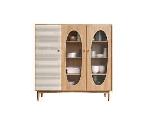 стильный Шкаф трехстворчатый низкий Bubble арт BBL13 на заказ