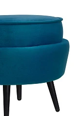 купить Пуф Pearl Adorn Marine на черных ножках