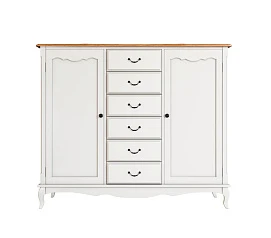 Комод «Leontina» с шестью ящиками и дверками арт ST9350