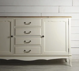 купить красивый Бежевый комод "Leontina" с дверками и ящиками арт ST9351 в интернет-магазине