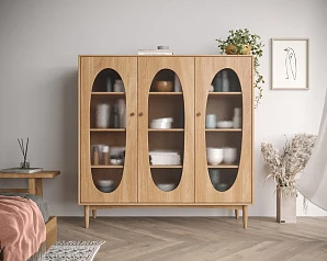 заказать Шкаф трехстворчатый низкий Bubble арт BBL04 в интернет-магазине