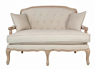 фото Прямой диван модерн Yareli Beige V2 бежевый в интерьере
