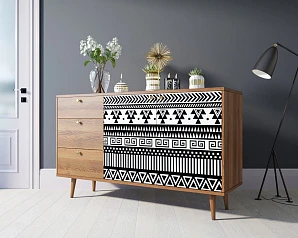 Комод "Berber" с двумя дверками и ящиками 19 принт арт BB05/Print_19