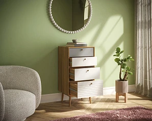 купить стильный Комод "Pollo" высокий с ящиками арт. POL11