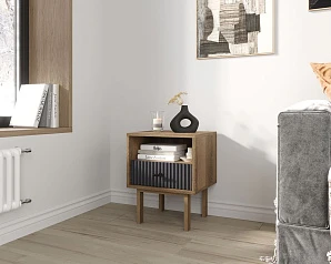 красивые Тумбочка с нижним ящиком "Emerson" арт EM17/7024/L в интернет-магазине